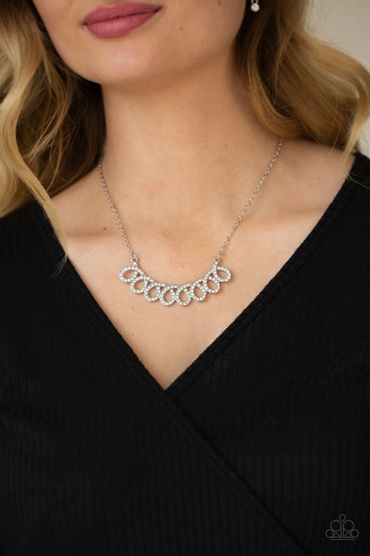 Timeless Trimmings White Necklace Paparazzi N0209