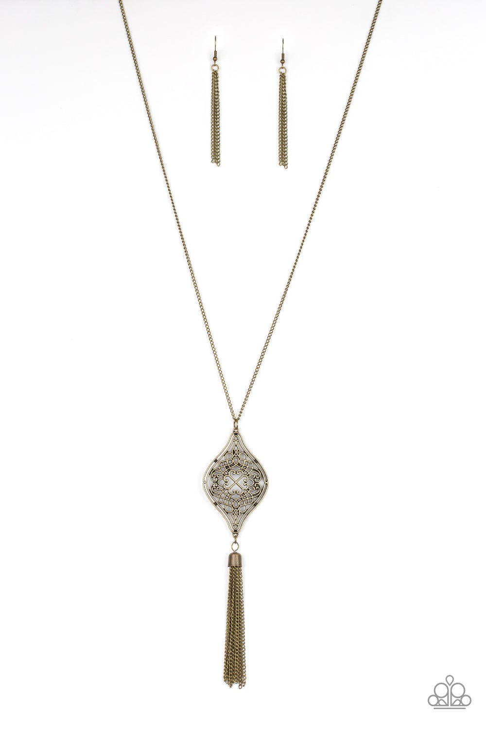 Totally Worth The Tassel Brass Necklace Paparazzi N0271