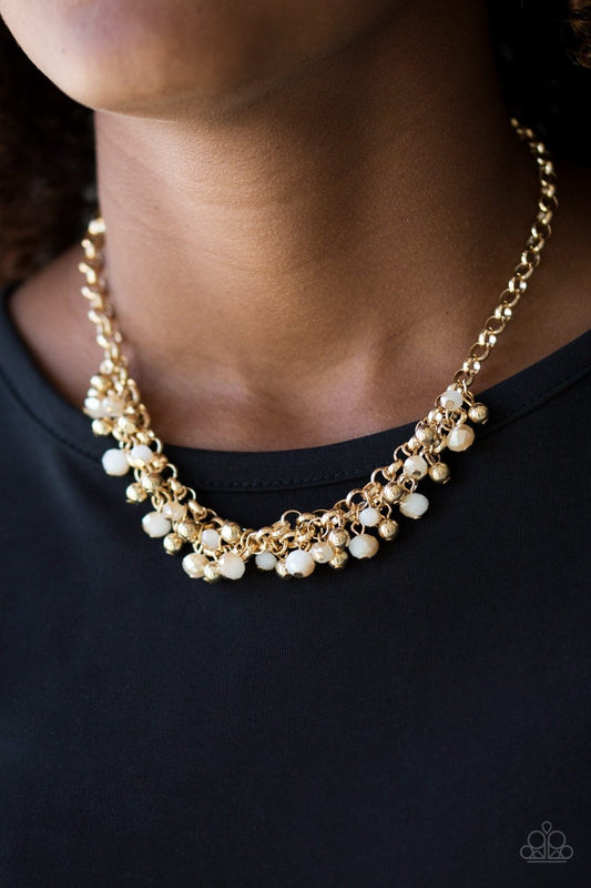 Trust Fund Baby Gold Necklace Paparazzi N0451