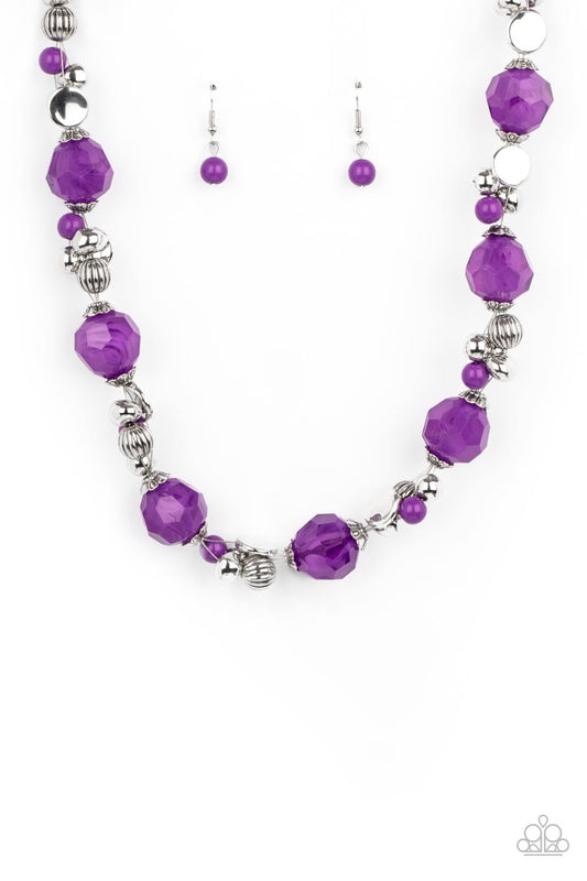 Vidi Vici Vacation Purple Necklace Paparazzi N0523