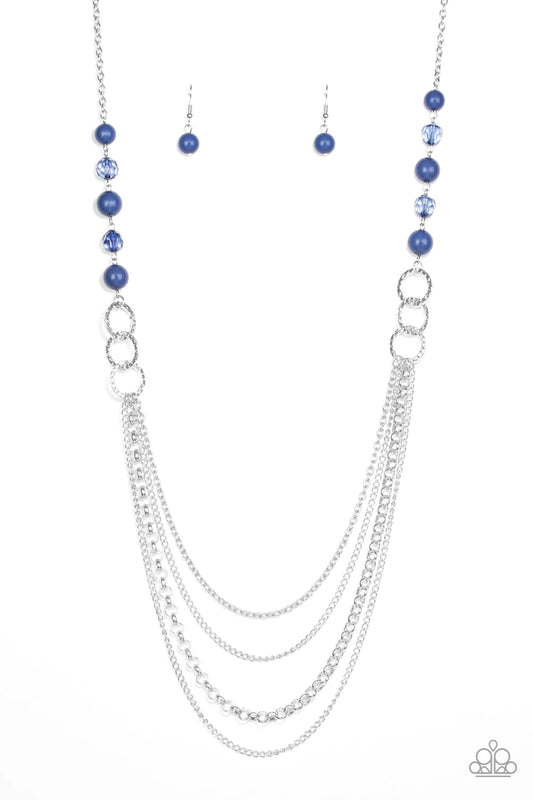 Vividly Vivid Blue Sargasso Sea Necklace Paparazzi N0109