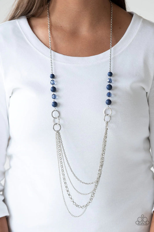 Vividly Vivid Blue Sargasso Sea Necklace Paparazzi N0109