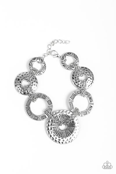 Way Wild Silver Bracelet Paparazzi  B0078