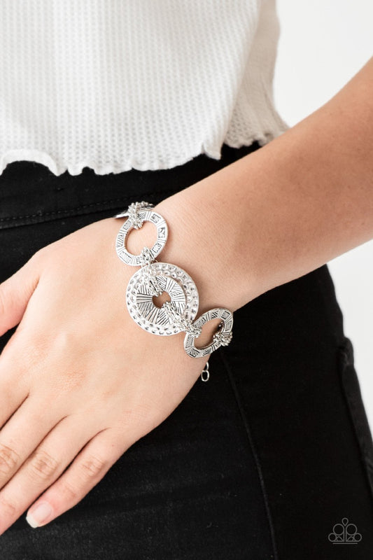Way Wild Silver Bracelet Paparazzi  B0078