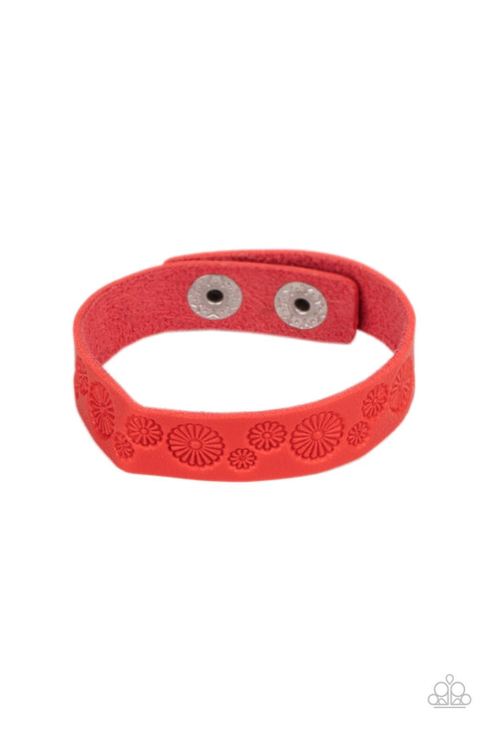 Follow The Wildflowers Red Urban Bracelet Paparazzi B0142